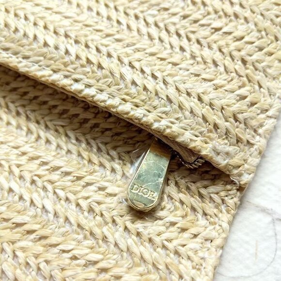 Dior Raffia Straw Clutch Bag - Picture 5 of 12